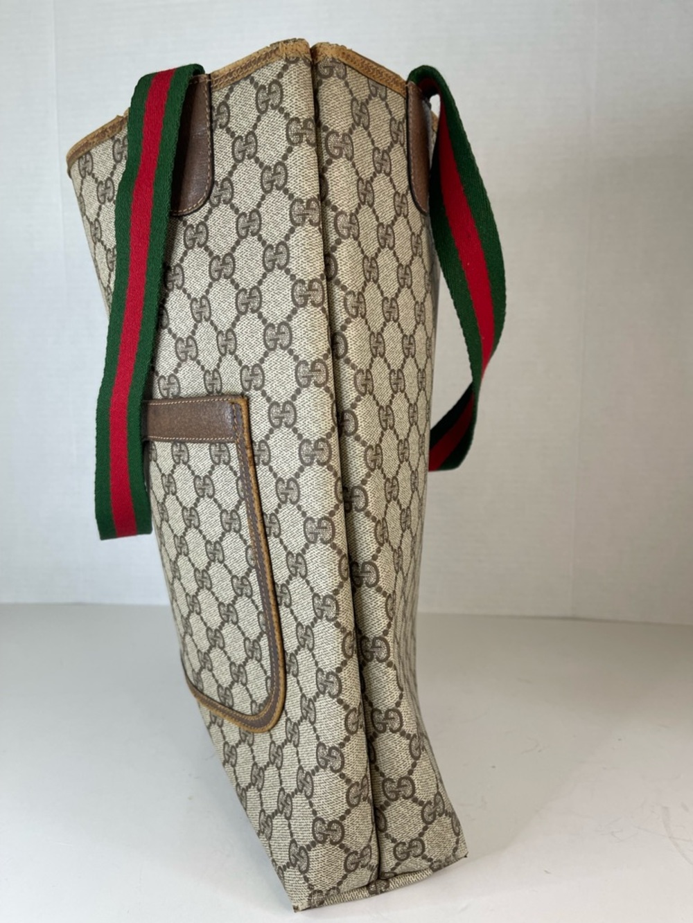 GUCCI CC MONOGRAM SHERRY LINE TOTE - Picture 4 of 15